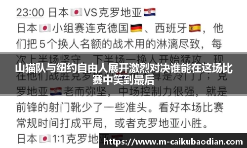 山猫队与纽约自由人展开激烈对决谁能在这场比赛中笑到最后